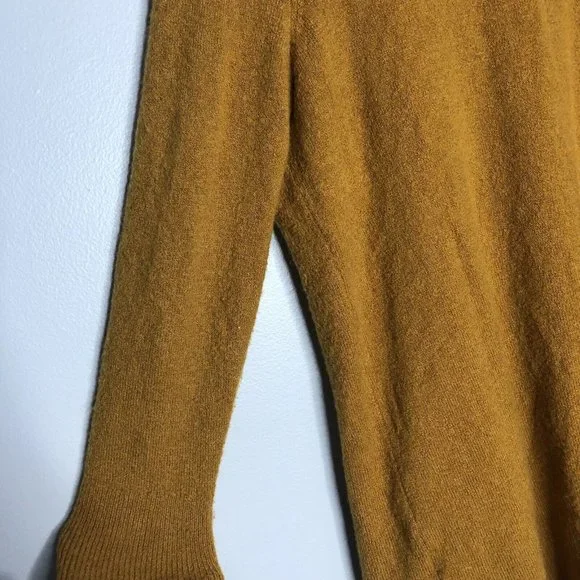 Madewell Womens Mustard Yellow Cardigan S Wool Blended Open Front Sweater Jacket - Picture 5 of 6